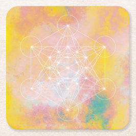 Posavasos Cuadrado De Papel Métatron