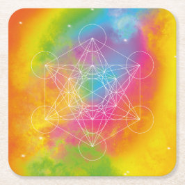 Posavasos Cuadrado De Papel Métatron