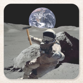 Posavasos Cuadrado De Papel Mina La Luna