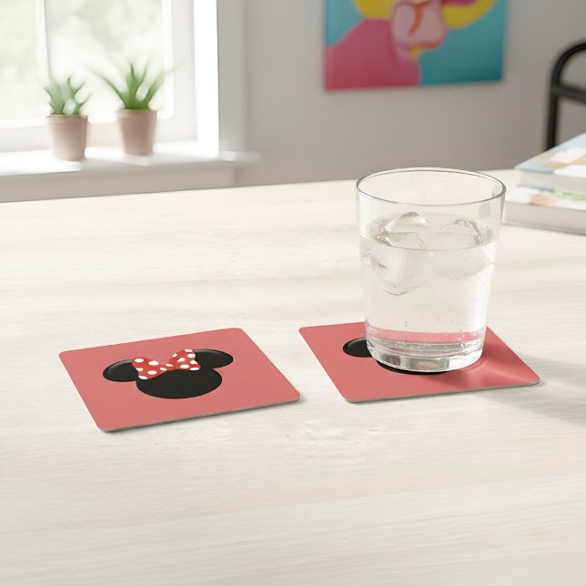 Posavasos Cuadrado De Papel Minnie (Subido por el creador)