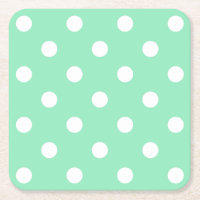 Mint Green White Doted Elegant Template