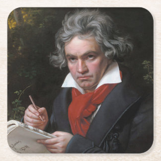 Posavasos Cuadrado De Papel Missa Solemnis: Ludwig Beethoven Música Clásica