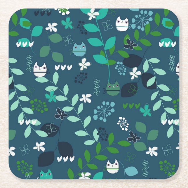 Posavasos Cuadrado De Papel modelo 2 (Anverso)