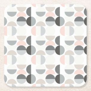 Posavasos Cuadrado De Papel Modelo escandinavo del semicírculo del estilo