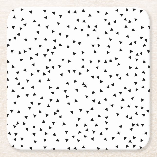 Posavasos Cuadrado De Papel Modelo escandinavo del triángulo del estilo (Anverso)