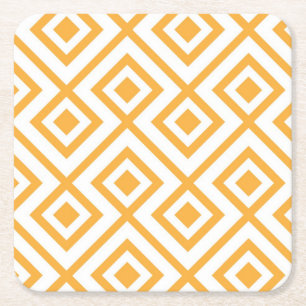 Posavasos Cuadrado De Papel Modelo geométrico formado rombo