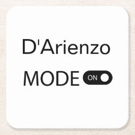 Posavasos Cuadrado De Papel Modo D'Arienzo divertido Tanguero Tango bailador M