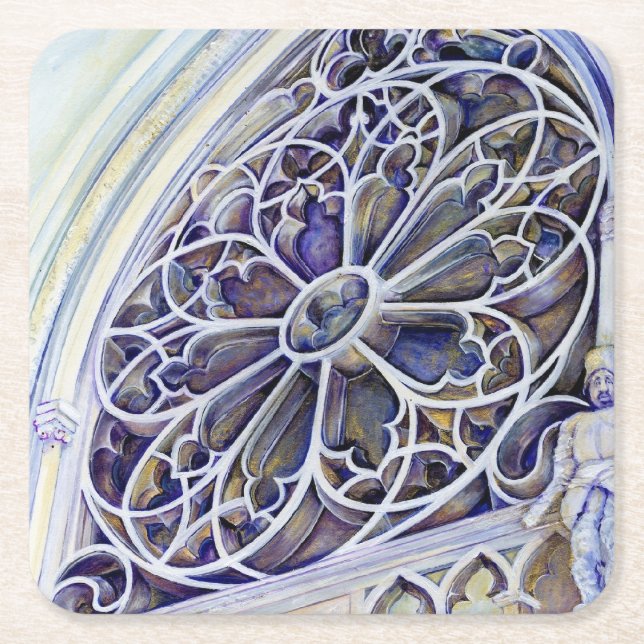 Posavasos Cuadrado De Papel Momento en Budapest (Anverso)