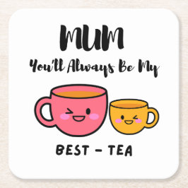 Posavasos Cuadrado De Papel Momentos apreciados: Monstruo de vidrio para regal