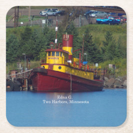 Posavasos Cuadrado De Papel Monasterio de papel Edna G.