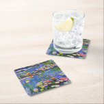 Posavasos Cuadrado De Papel Monet - Lilies de agua, 1916,<br><div class="desc">Famoso cuadro de Claude Monet,  Water Lilies 1916</div>