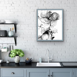 Posavasos Cuadrado De Papel Monokrom blomma