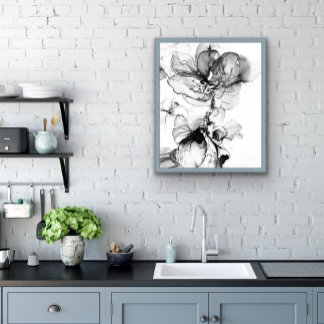 Posavasos Cuadrado De Papel Monokrom blomma