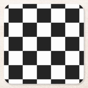 Posavasos Cuadrado De Papel Monstruo con diseño de comprobador