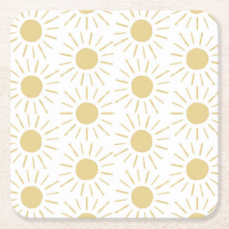 Posavasos Cuadrado De Papel Monstruo cuadrado de Sunshine
