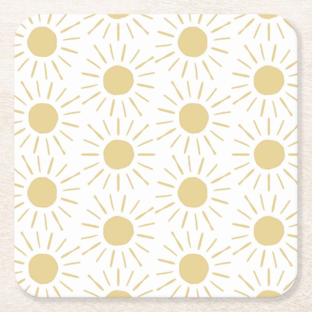 Posavasos Cuadrado De Papel Monstruo cuadrado de Sunshine (Anverso)