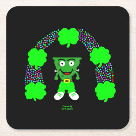 Posavasos Cuadrado De Papel Monstruo de papel cuadrado de St. Patrick's Franke