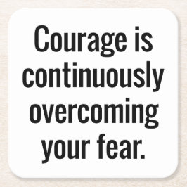 Posavasos Cuadrado De Papel Monstruo de papel de valor