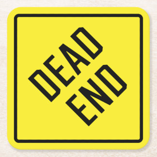 Posavasos Cuadrado De Papel Monstruo de papel final muerto