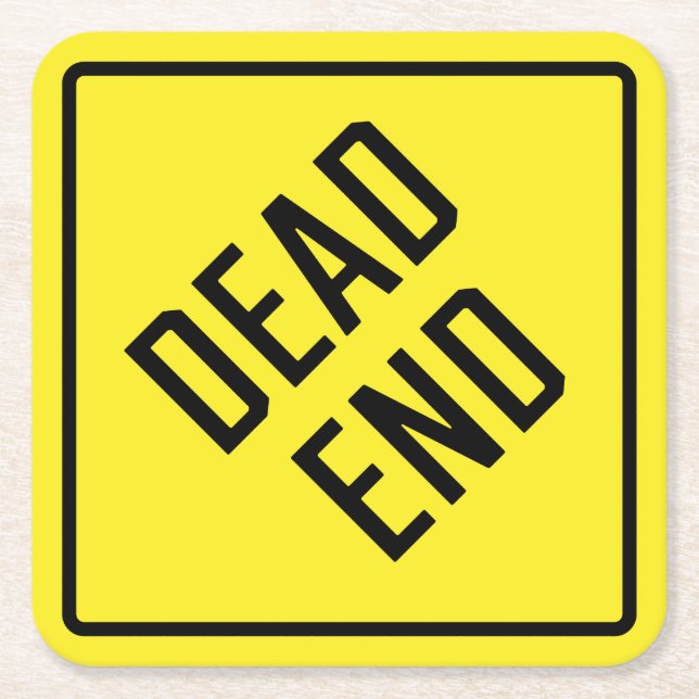 Posavasos Cuadrado De Papel Monstruo de papel final muerto (Anverso)