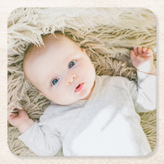 Posavasos Cuadrado De Papel Monstruo de papel fotográfico Personalizado