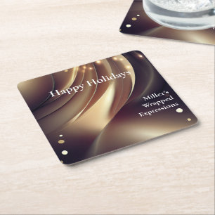 Posavasos Cuadrado De Papel Monstruo desechable de papel empresarial