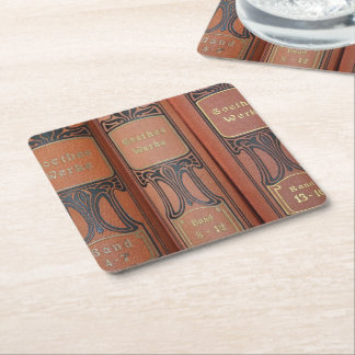 Posavasos Cuadrado De Papel Monstruo literario