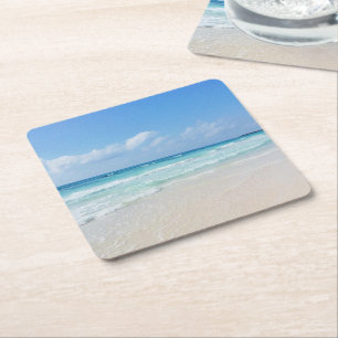 Posavasos Cuadrado De Papel Monstruo oceánico de Cozumel