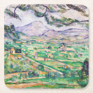 Posavasos Cuadrado De Papel Mont Sainte-Victoire, Paul Cezanne