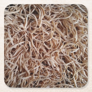 Posavasos Cuadrado De Papel Montaje de espuma de goma de bandas