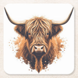 Posavasos Cuadrado De Papel Montaña Alta Coo Coaster