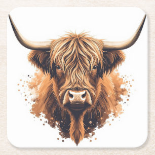 Posavasos Cuadrado De Papel Montaña Alta Coo Coaster