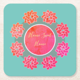 Posavasos Cuadrado De Papel Montañas de papel cómodas y de bonito