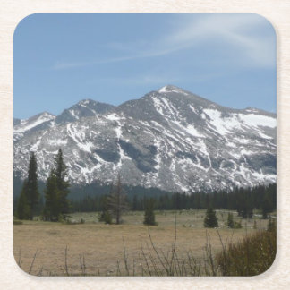 Posavasos Cuadrado De Papel Montañas Sierra Nevada I desde Yosemite