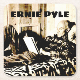 POSAVASOS CUADRADO DE PAPEL MONTAR EN ERNIE PYLE NUEVO MÉXICO