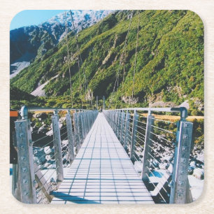 Posavasos Cuadrado De Papel Monte Cook - Nueva Zelanda