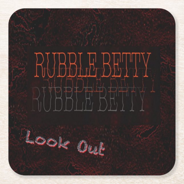 Posavasos Cuadrado De Papel Montura de papel duradero y absorbente (Anverso)