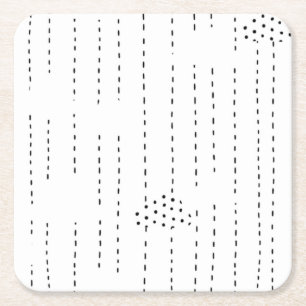 Posavasos Cuadrado De Papel Montura de papel sólido, única