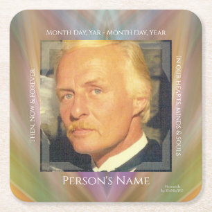 Posavasos Cuadrado De Papel Monumento conmemorativo personalizar - HAMbyWG