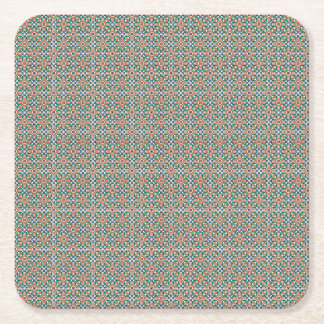 Posavasos Cuadrado De Papel Moroccan Zellige Pattern Geometric Coaster