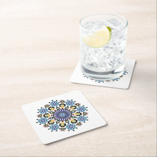 Posavasos Cuadrado De Papel ¡Mosaïque Marocain! Zellige Marocain