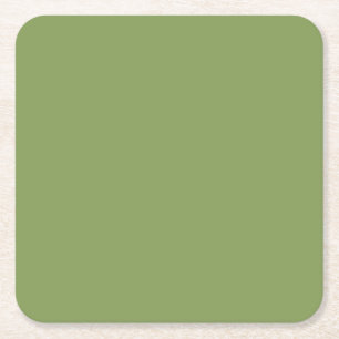 Posavasos Cuadrado De Papel Moss Green Accent Background Color Personalizar es