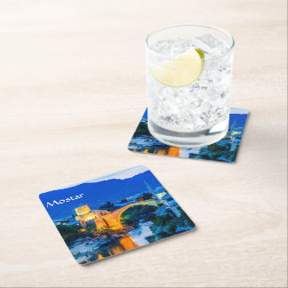 Posavasos Cuadrado De Papel Mostar