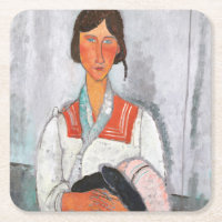 Mujer gitana con bebé, Modigliani