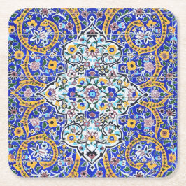 Posavasos Cuadrado De Papel Mural de peluche persa