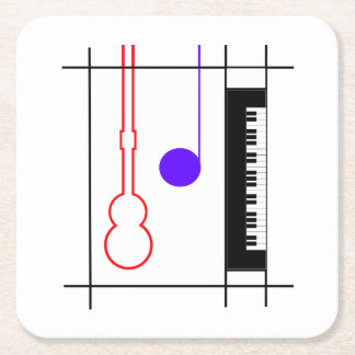 Posavasos Cuadrado De Papel Musikinstrument