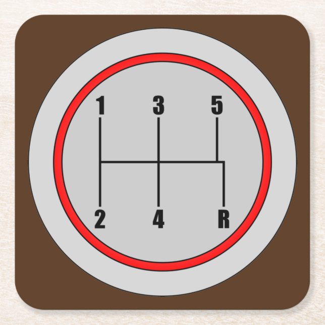 Posavasos Cuadrado De Papel Muy divertido juego de la montaña rusa gráfica del (Anverso)