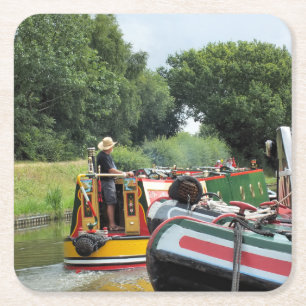 POSAVASOS CUADRADO DE PAPEL NARROWBOATS