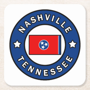 Posavasos Cuadrado De Papel Nashville Tennessee