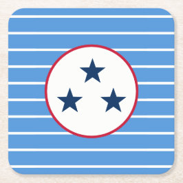 Posavasos Cuadrado De Papel Nashville, Tennessee Volunteer State Tri-Star